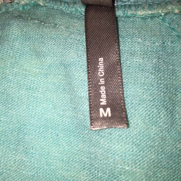 Cream Lace & Mint Green Jacket Medium Open Front Cardigan Jacket Spring - Picture 9 of 9